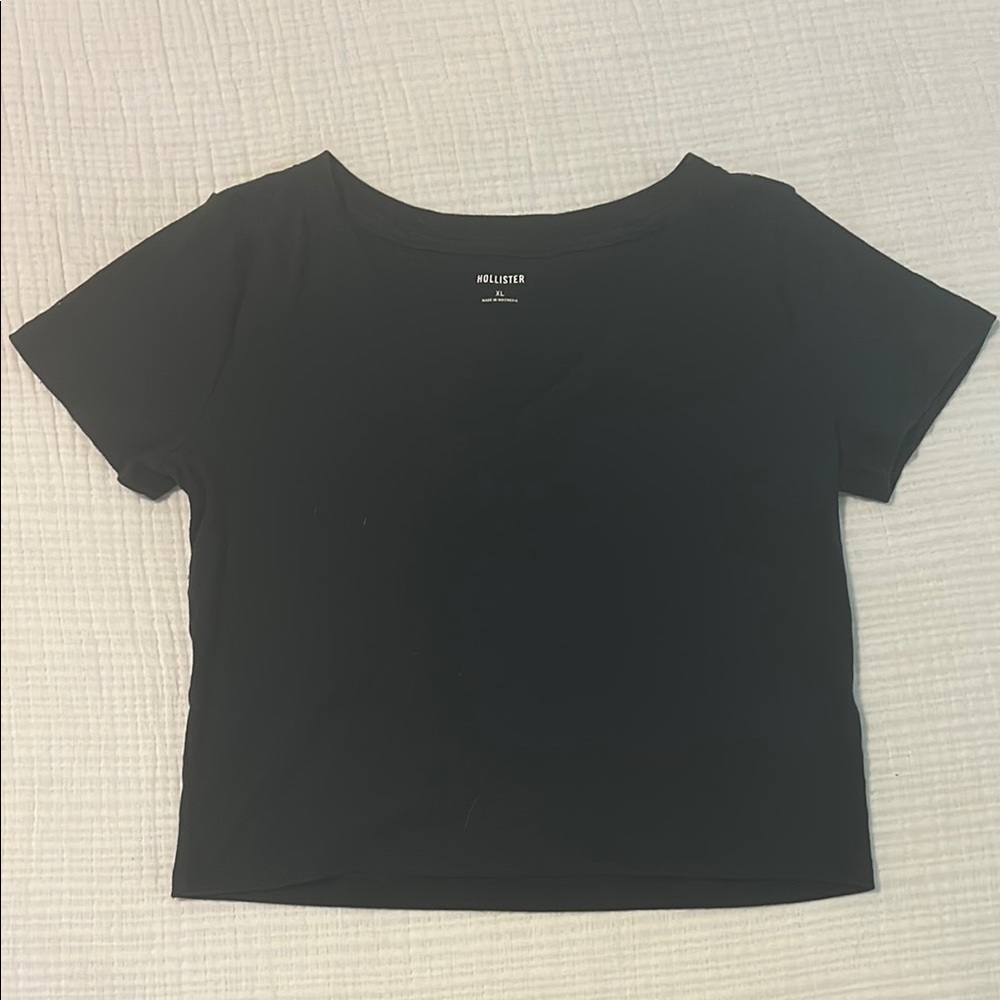 Black V-Neck Tee Hollister